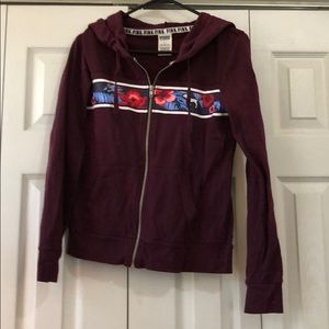 PINK Victoria’s secret zip up jacket w hood